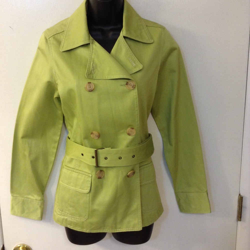 LIME GREEN OLD NAVY DOUBLE BREASTEDJACKET SZ SMALL